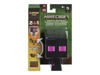 Minecraft Flippin'' Figs Enderman + Grass Block, 6 År, Minecraft, Svart, Rosa, Plast