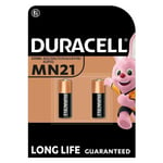 2 Piles Duracell MN21 Batterie 12V 23A pour Télécommandes Portails Alarmes