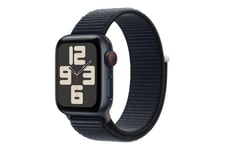Apple Watch SE (GPS + Cellular) 2. generation - midnatsaluminium - smart ur med sportsløkke - midnat - 32 GB