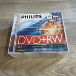 5 x Philips DVD+RW 4.7GB Data 120 Mins video 1-4x Certified Speed