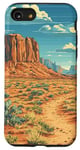 iPhone SE (2020) / 7 / 8 Rocky Desert Vintage Landscape Graphic Case