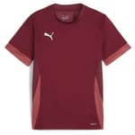 PUMA Trenings T-skjorte Teamgoal - Burgunder/hvit Barn, størrelse S/140 cm