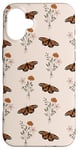 Coque pour iPhone 16 Plus Bouquet de fleurs sauvages vintage motif floral beige