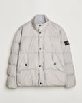 Stone Island Garment Dyed Recycled Nylon Down Jacket Grey