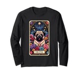 The Pug Dog Tarot Card Long Sleeve T-Shirt