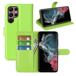 Samsung Galaxy S23 Ultra Pu Wallet Case [Green]