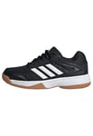 adidas Speedcourt Indoor Shoes Kids, Core Black/Cloud White/Gum, 2 UK