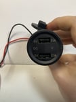 12V Car cigarette lighter dual USB charger