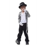 Barn Michael Jackson Cosplay Kostym Pojkar Flickor Performance Outfits Set Halloween Fest Fancy Dress  (FMY) 6-8 Years