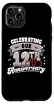 iPhone 11 Pro 12th Wedding Anniversary Celebrating 12 Years Matching Gift Case