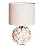 Cottex Rosanna bordslampa keramik beige/tyg beige H30 cm