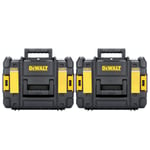 DeWalt DWST1-70703 TSTAK II Tool Storage Box Twin Pack