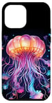 Coque pour iPhone 15 Pro Max Méduse lumineuse arc-en-ciel, méduse, créature de la mer profonde #4