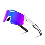 FEISEDY Lunettes de Vélo Enfants Polarisées Jeunesse Sport Lunettes de Soleil 8-16 Ans Baseball Lunettes de Sport Protection UV400 Garçons Filles B0093