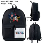 One Piece Sac à dos périphérique One Piece Anime Sac d'école Couleur assortie Sac de voyage en plein air Sac d'ordinateur Cartable Sac One Piece-JJ9146