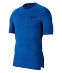 Nike M NP Top SS Tight T-Shirt Homme, Game Royal/(Black), FR : 4XL (Taille Fabricant : 4XL)