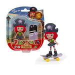 Giochi Preziosi Pinocchio - Personnage Unique de l'Amica Freeda Hauteur de 9 cm avec Skate comme Accessoire, pour Les Enfants à partir de 3 Ans, PNH00300