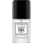 Catrice Kynnet Päällys- ja aluslakat Power Gel 2 In 1 Base & Top Coat 10,5 ml (271,43 € / 1 l)