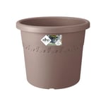 Elho Algarve Cilindro 35 - Pot De Fleurs - Taupe - Extérieur - Ø 34.5 x H 29 cm