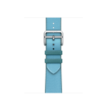 Apple Watch Hermès – Twill Jump Simple Tour i Bleu Céleste/Bleu Jean, 41 mm