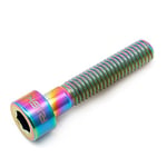 Gaoominy M6X30mm Titanium Bolts For MTB Bicycle Column Headset Stem Cap Bolt Bike Screw Rainbow