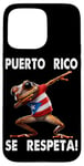 Coque pour iPhone 15 Pro Max Porto Rico Se Respeta Coqui Dab PR Drapeau Boricua