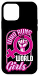 Coque pour iPhone 12 mini Qui dirige la World Girls Gender Equality Feminist Pride