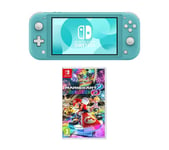 Nintendo Switch Lite & Mario Kart 8 Deluxe Bundle - Turquoise, Blue