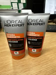 (DD) L'OREAL MEN EXPERT HYDRA ENERGETIC DEEP EXFOLIATING FACE SCRUB 150ML X 2