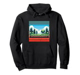 Retro game fans pixelated nature 8-bit wilderness pixels Pullover Hoodie