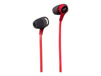 HyperX Cloud Earbuds - Écouteurs avec micro - embout auriculaire - filaire - jack 3,5mm - rouge