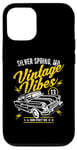 Coque pour iPhone 13 Pro Silver Spring Maryland Vintage Vibes Car Design vieilli