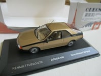 Miniature Renault fuego GTX  - ODEON 106  1/43 beige or