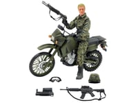 Kawasaki Klr 650 Militær Motorcykel 1:6 Med Action Figur 30,5Cm