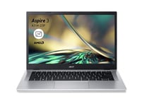 Acer Aspire 3 A314-23P-R9QP, Ordinateur Portable 14" Full HD IPS, PC Portable (AMD Ryzen 5 7520U, RAM 16 Go, SSD 512 Go, AMD Radeon Graphics, Windows 11 Famille) Clavier AZERTY (Français), Laptop Gris