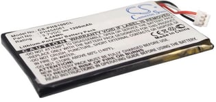 Kompatibelt med Philips S10A, 3.7V, 1200 mAh