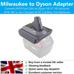 Milwaukee to Dyson Adapter Converts M18 Fuel Cells to Dyson V6 V7 V8 Vacuums M18