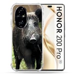 Cokitec Coque Renforcée pour Honor 200 Pro 5G Chasse Sanglier Bois