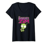 Invader Zim G.I.R Milkshake Foodie Dog Logo V-Neck T-Shirt