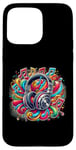 iPhone 15 Pro Max Urban hip hop headphone retro vintage dj novelty graffiti Case