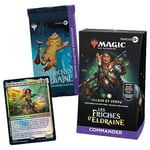 Deck Commander Magic: The Gathering Les friches d'Eldraine - Valeur et vertu (1 deck de 100 cartes, 1 booster collector échantillon de 2 cartes + accessoires) (Version Française)