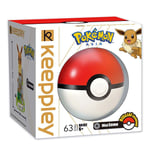 Keeppley Building Blocks Toy #B0102 : Pokemon - Mini Eevee & Pokeball  (63pcs)