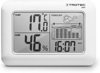 Thermo-hygromètre/Station météo BZ07 sans fil, affiche la température, le degré d'hygrométrie, indicateur de tendance météo, avec fonction réveil