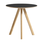 HAY CPH20 2.0 soffbord o50 cm Black linoleum-lacquered oak