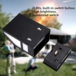 Solar Powered Wall Mount 2 Led Light Outdoor Garden Path Lan