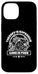 Coque pour iPhone 14 Therapy Is Cher Wind Is Free Moto Bike Rider