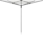 Addis 40m 4 Arm Rotary Washing Line Grey Multiple Tension Adjustment, Folding &