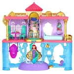 Mattel Princesses Disney Coffret Deluxe Château D’Ariel Avec Petite Poupée, 1 Ami, 12 Accessoires, 6 Zones De Jeu Et Piscine, Jouet Enfant, Dès 3 Ans, HLW95