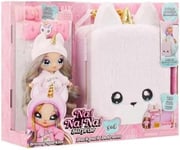 Na! Na! Na! Surprise 3-en-1 Sac à Dos Licorne et Chambre avec Poupée Mannequin - 1 Poupée Mannequin et Ensemble Sac à Dos Licorne Rose en Peluche et Penderie - À Partir de 4 Ans