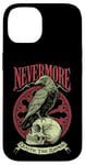 Coque pour iPhone 14 Nevermore Quoth The Raven Gothic Edgar Allan Poe